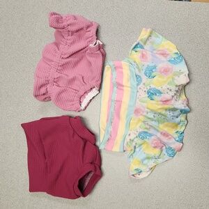 3 pair Pink 6 to 9 month Bummies.